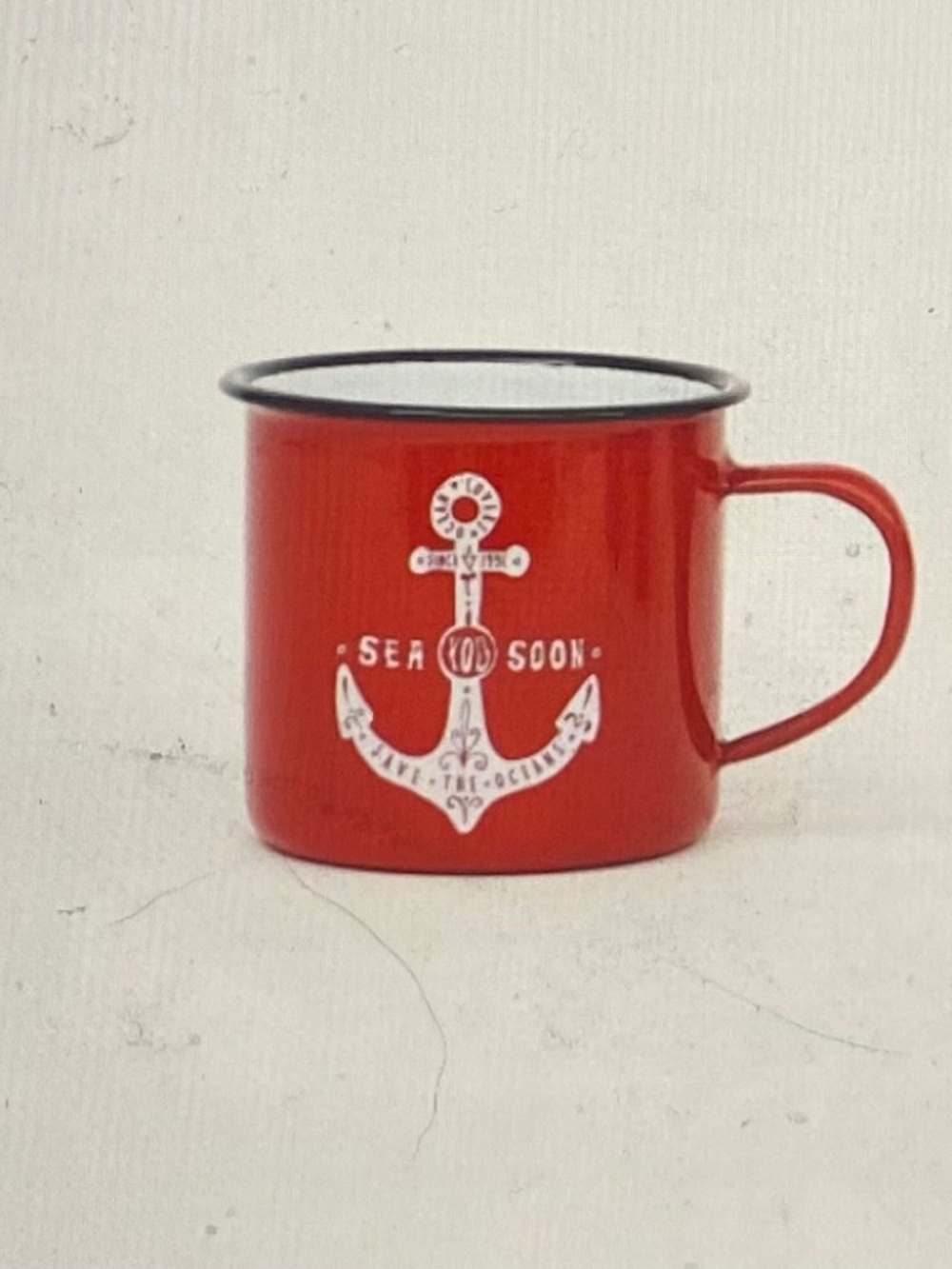 Batela USA Anchor Enamel Mug-Medium (Set of 2)